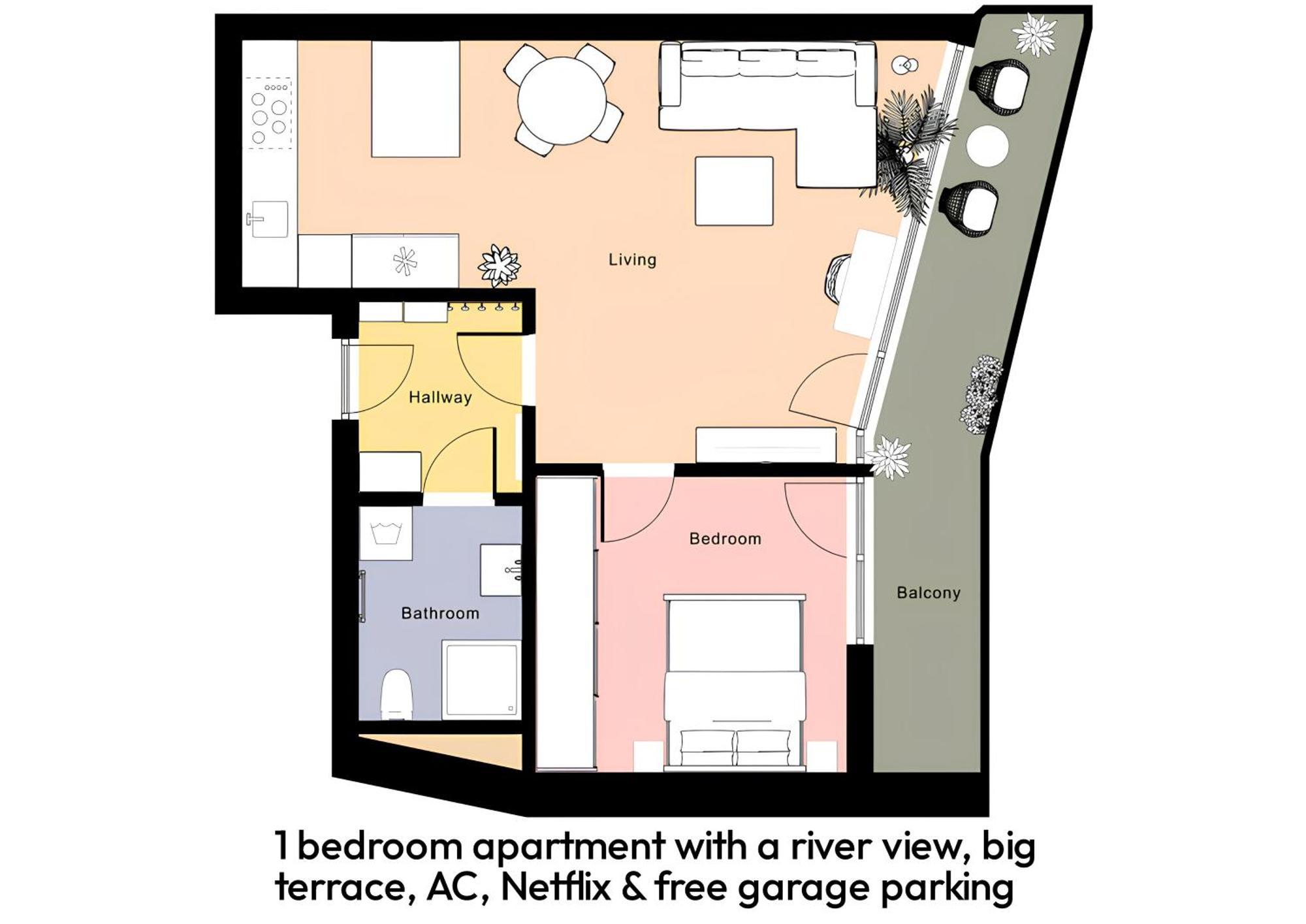 Fully Equipped Apartments With Terraces, Free Garage Parking, Netflix & Ac - By Apartmany Slapanice Cz 外观 照片